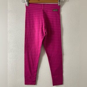 Matilda Jane Best Stripe Raspberry Gold Striped Leggings Pants Sz 8